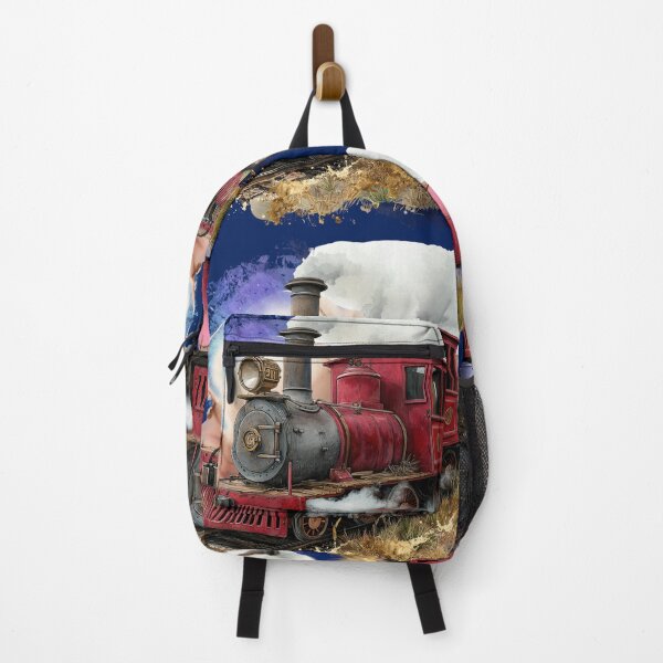 Item preview, Vintage Steam Train Watercolor Art – Retro Locomotive Illustration for Train Lovers & Travel Decor designed and sold by ChenEngEng.