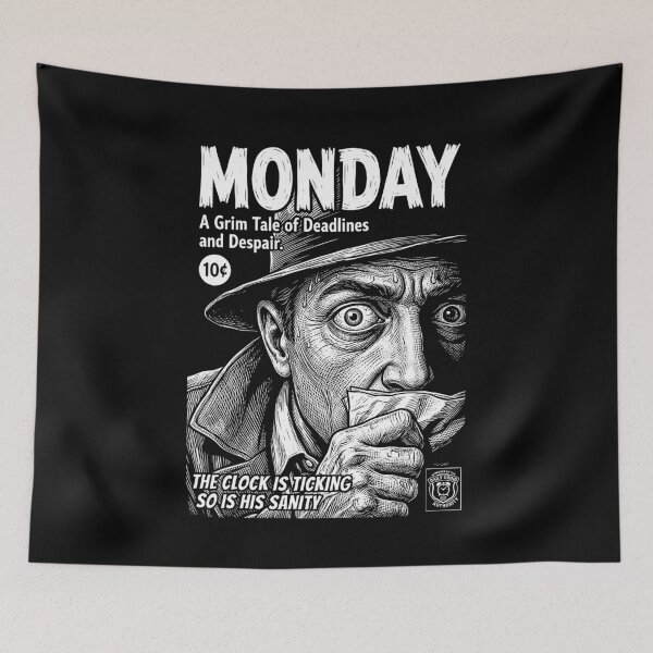 Item preview, Funny Work Monday Pulp Crime Workplace Office Worker designed and sold by GrandeDuc.