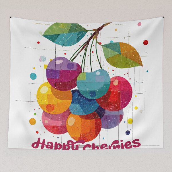 Item preview, Joyful Patchwork Cherries designed and sold by ForeverPrintsOK.