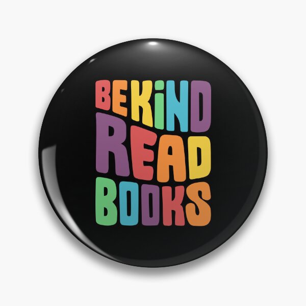 Item preview, be kind read books | lgbt pride rainbow designed and sold by DesignsByAND.