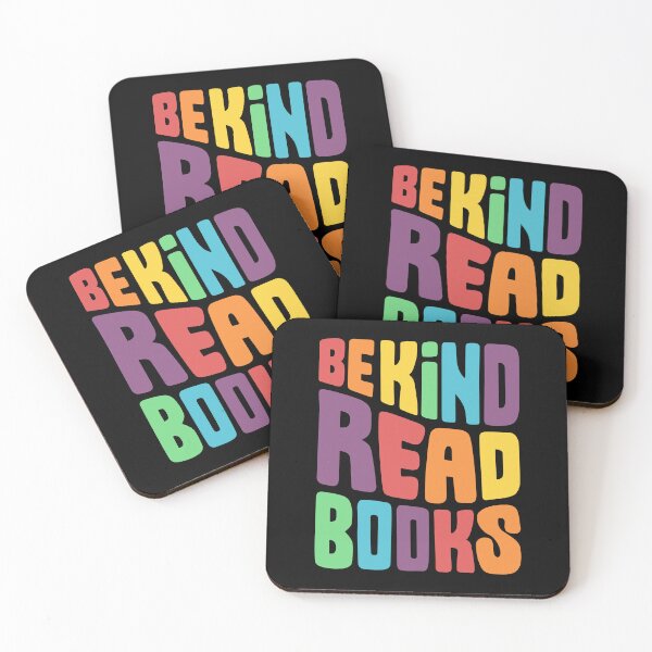 Item preview, be kind read books | lgbt pride rainbow designed and sold by DesignsByAND.