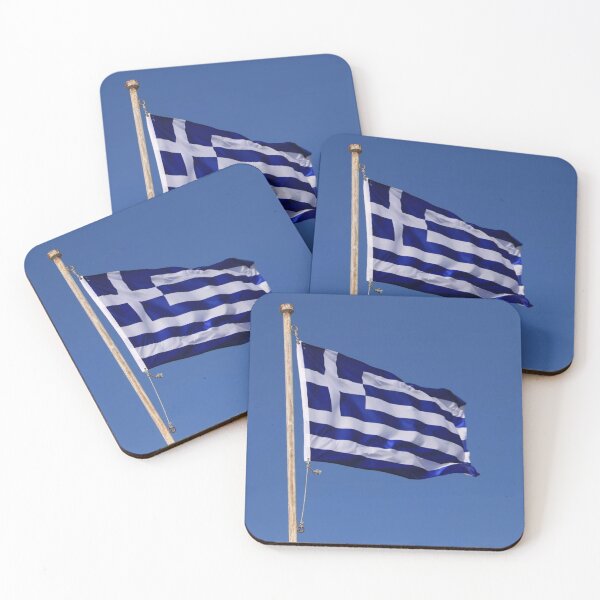 Item preview, Greek Flag in the Wind designed and sold by artbyelia28.