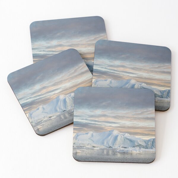 Item preview, Majestic Arctic Icebergs at Sunset designed and sold by PhotoArt by Joan Carroll.