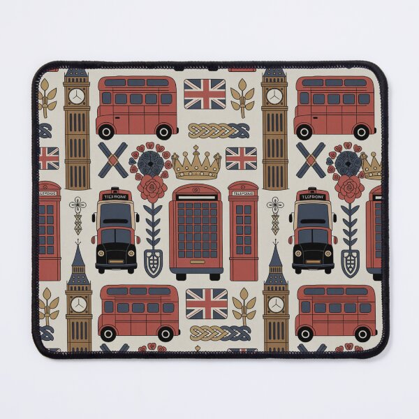 Item preview, Classic London Icons Seamless Pattern designed and sold by Midnight Veil Designs.