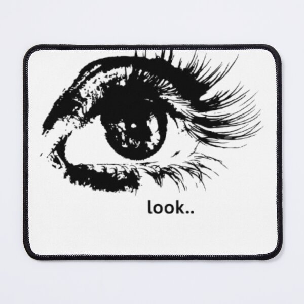 Item preview, Look.. Eye Wall Art Print | Minimalist Black White Aesthetic Poster | Trendy Room Decor | Digital Download designed and sold by SOLIORA  ATELIER.