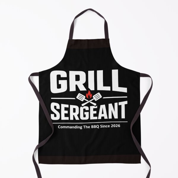 Artikelvorschau, Grill Sergeant – Lustiges BBQ-Wortspiel, Grill-Humor-Design entworfen und verkauft von rushaib.