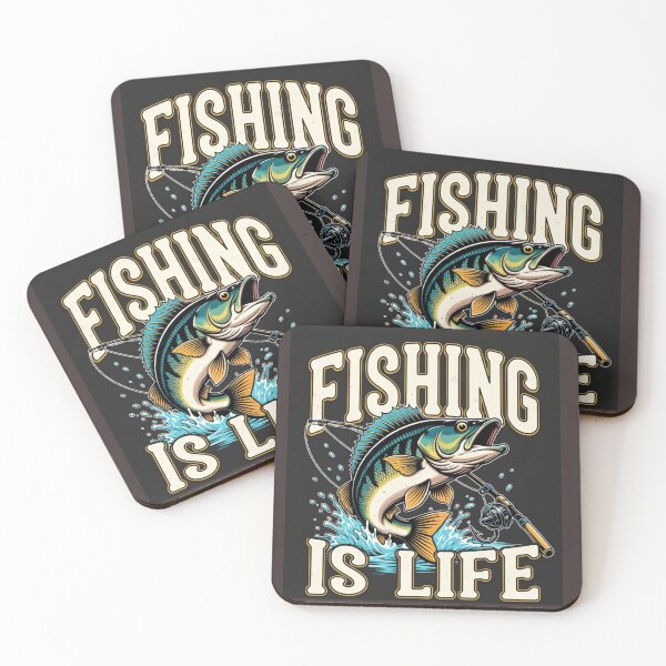 Item preview, Fishing Is Life - Vintage Bass Fishing Illustration designed and sold by HALYNA070824.