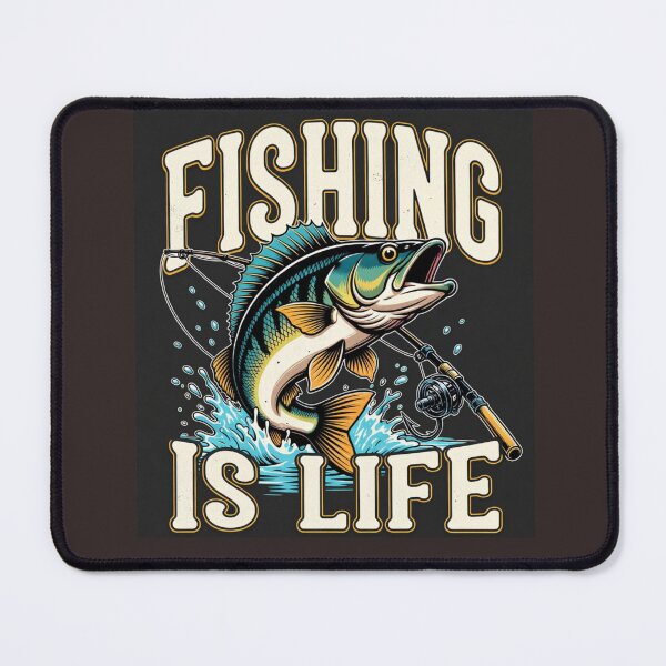 Item preview, Fishing Is Life - Vintage Bass Fishing Illustration designed and sold by HALYNA070824.