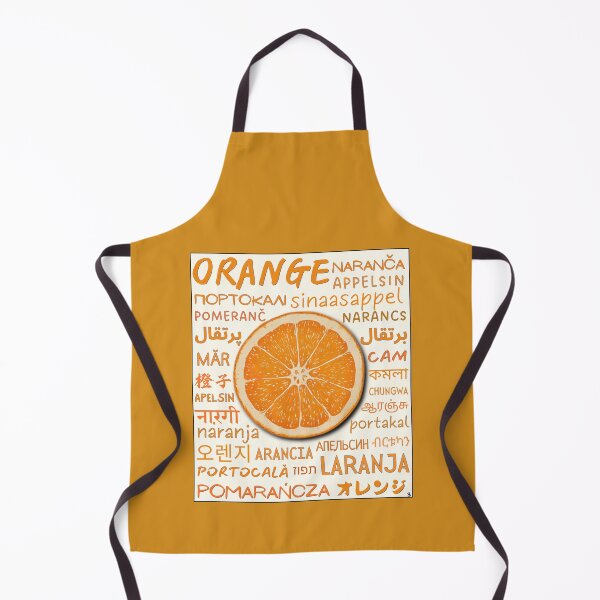Item preview, Orange in Many Languages – Botanical Typography Art Print designed and sold by SHELOPS.