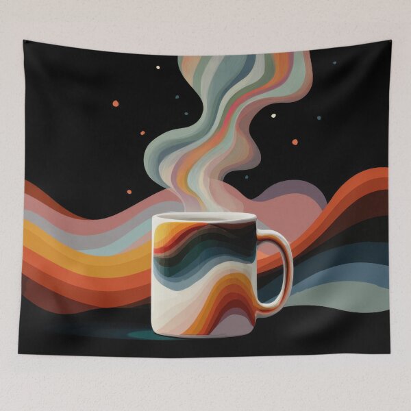 Item preview, A mug sits against a dark background designed and sold by anytka.