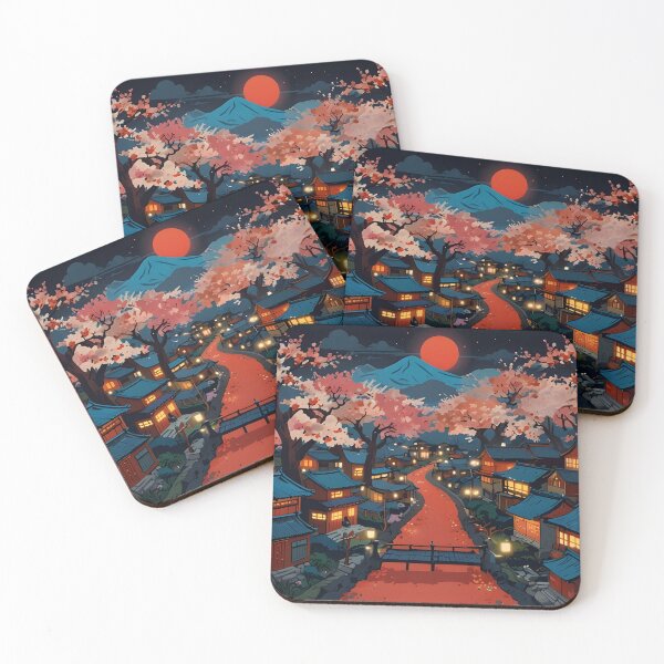 Item preview, Anime Style Cherry Blossom Village  designed and sold by Glitchart66.
