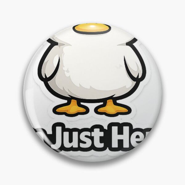 Item preview, I’m Just Here Funny Duck Cute Relatable Meme T-Shirt Sticker Design designed and sold by BabyStark.