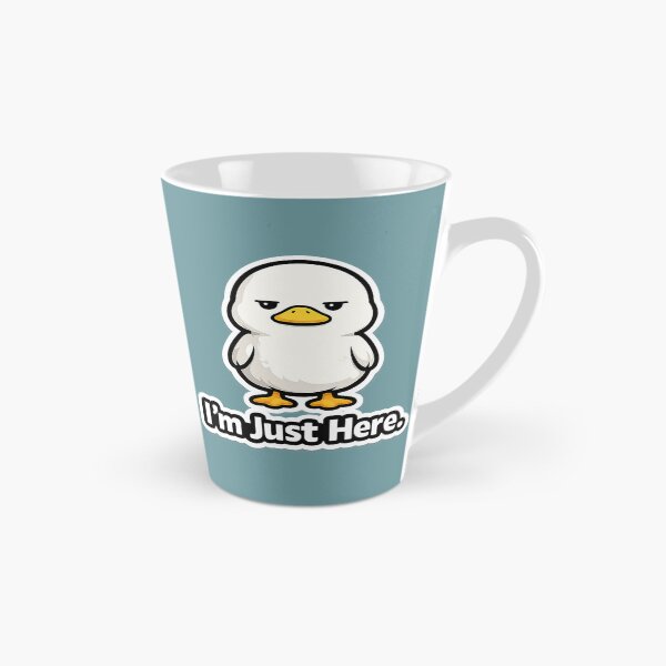 Item preview, I’m Just Here Funny Duck Cute Relatable Meme T-Shirt Sticker Design designed and sold by BabyStark.