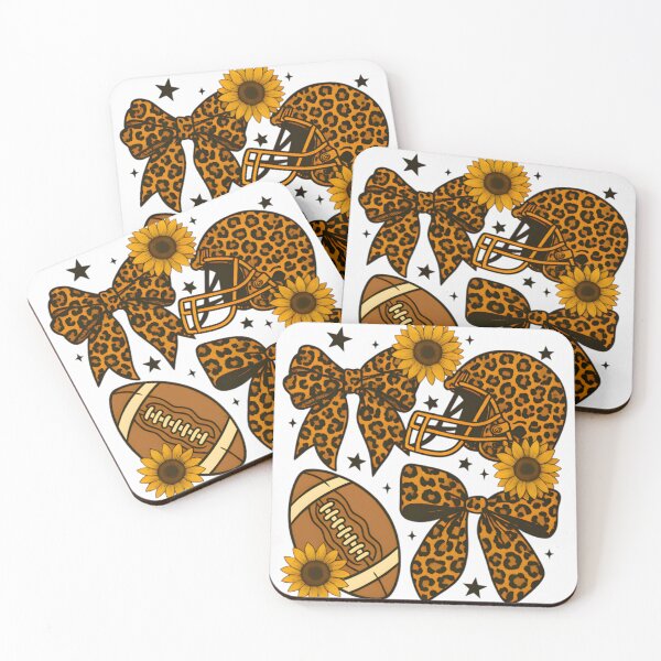Item preview, Touchdown Football Sunflower Bow Cute Game Day Design designed and sold by Ojubilu.