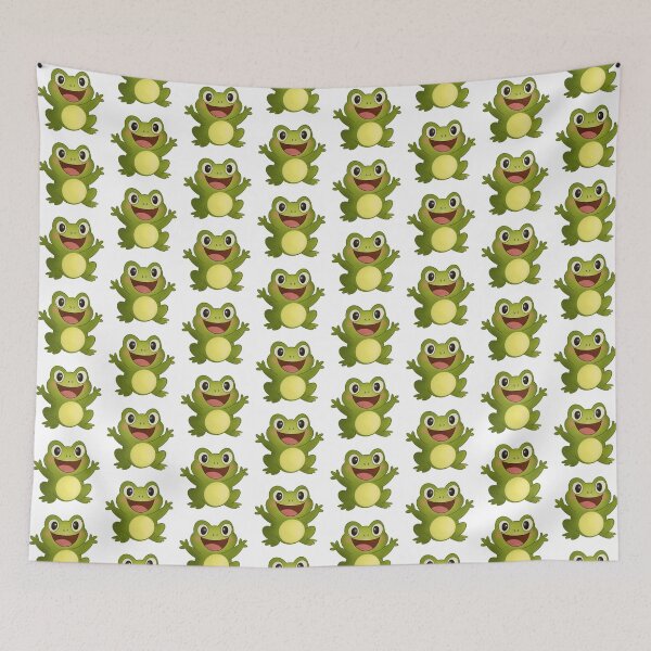 Item preview, Happy Cute Frog Cartoon Character designed and sold by Pryhozha.