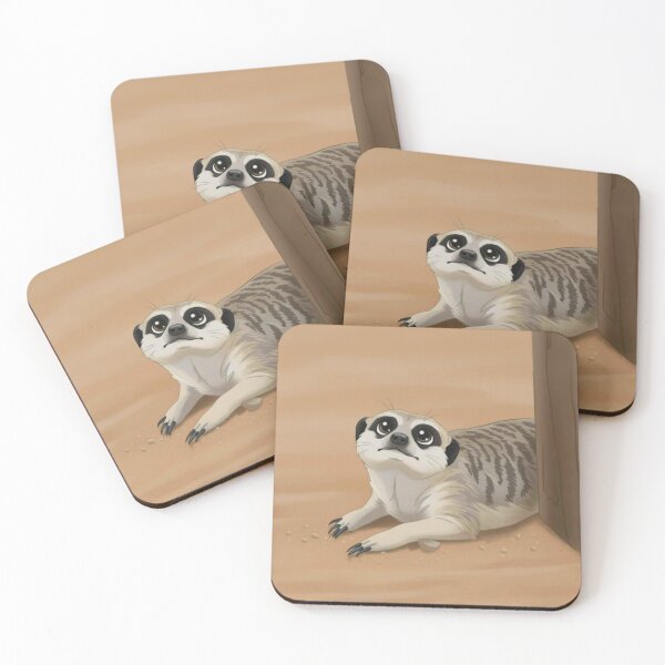 Item preview, Little Lookout: Curious Baby Meerkat Illustration designed and sold by chihuahuashower.