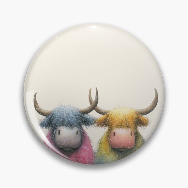 Item preview, Cute HiGHLaND SCoTTiSH CoWS ' The Tartan Coo Heads ' Designs BY SHiRLeY MacARTHuR designed and sold by Shirley MacArthur Art.