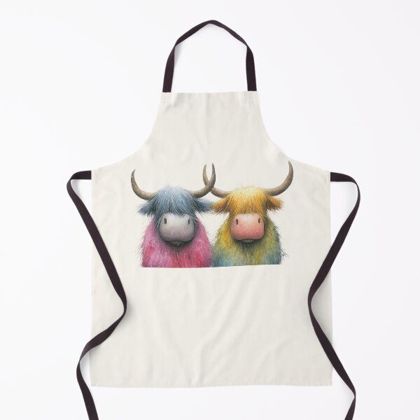 Item preview, Cute HiGHLaND SCoTTiSH CoWS ' The Tartan Coo Heads ' Designs BY SHiRLeY MacARTHuR designed and sold by Shirley MacArthur Art.