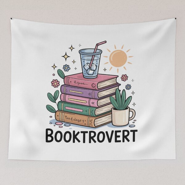 Item preview, Booktrovert Introvert Book Lover Reading Aesthetic designed and sold by CleanDecor.