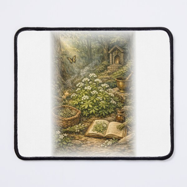 Item preview, Forest Floor Beauty: Sweet Woodruff Botanical Art with Vintage Herbal Style designed and sold by TerScott.