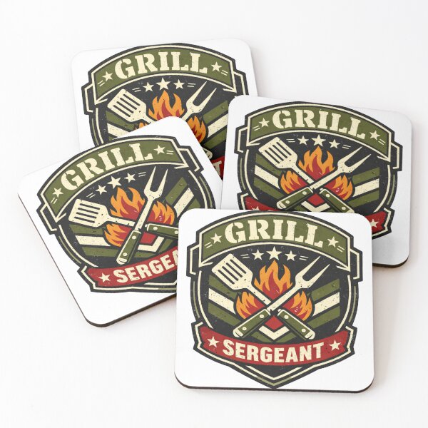 Item preview, Grill Sergeant – Funny BBQ Pun Barbecue Humor Design designed and sold by rushaib.