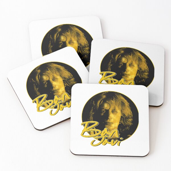 Item preview, Bon Jovi Vintage Rock Band Yellow Frame designed and sold by Miniverse  Acrylics.
