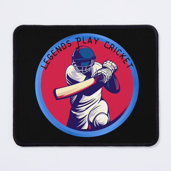 Item preview, Legends Play Cricket - Retro Batsman Emblem designed and sold by LoudVictory.
