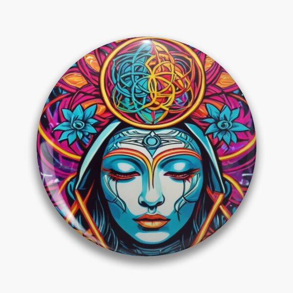 Item preview, Divine Cosmic Visionary: Transformative Psychedelic Artistry in Vibrant Swirls - Limited Edition Run designed and sold by PSYCRAFTINGSTORE.