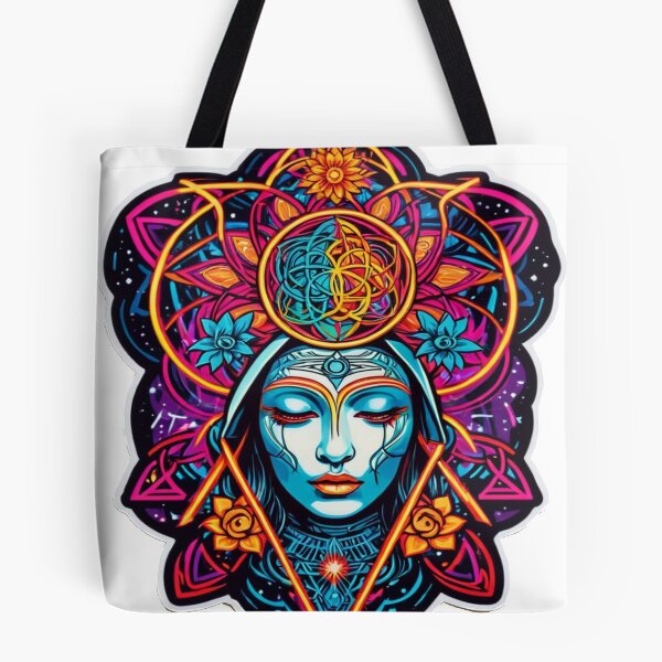 Item preview, Divine Cosmic Visionary: Transformative Psychedelic Artistry in Vibrant Swirls - Limited Edition Run designed and sold by PSYCRAFTINGSTORE.