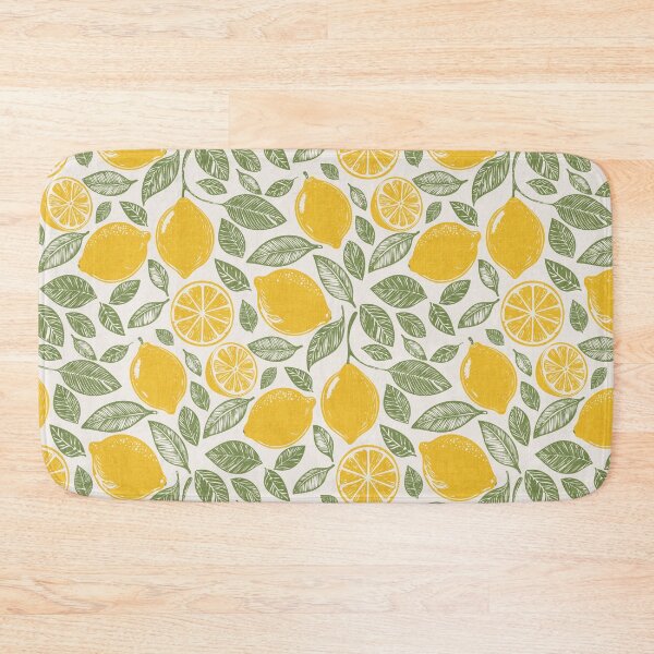 Item preview, Sunny Positano Yellow Lemon Harvest on Cream designed and sold by Claudia S. Design.