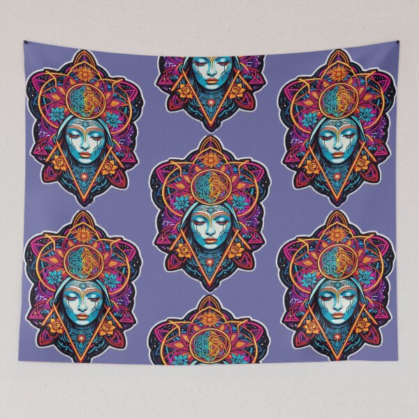Item preview, Divine Cosmic Visionary: Transformative Psychedelic Artistry in Vibrant Swirls - Limited Edition Run designed and sold by PSYCRAFTINGSTORE.