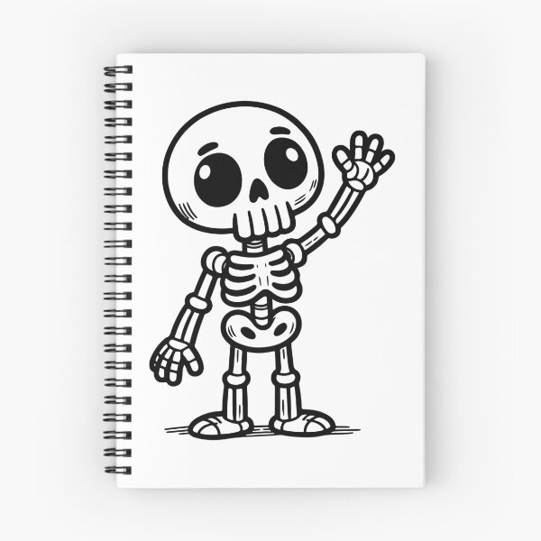 Item preview, Kawaii Skeleton Waving — Cartoon Cute Halloween Chibi Gift designed and sold by CLC54.