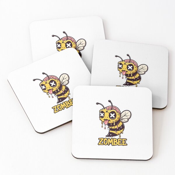Item preview, Zombee Zombie Bee Funny Horror Cartoon designed and sold by TshirtsOnline-.