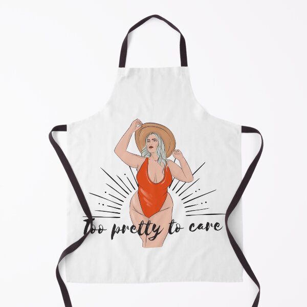 Item preview, Too Pretty To Care Curvy Girl Body Positive Design designed and sold by trelykreativ.