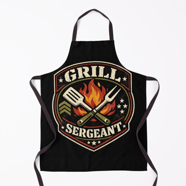Item preview, Grill Sergeant – Funny BBQ Pun Barbecue Humor Design designed and sold by rushaib.