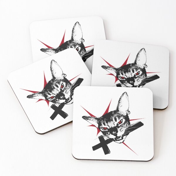 Item preview, Red Eye Cat – Dark Grunge Aesthetic designed and sold by FarieArt.