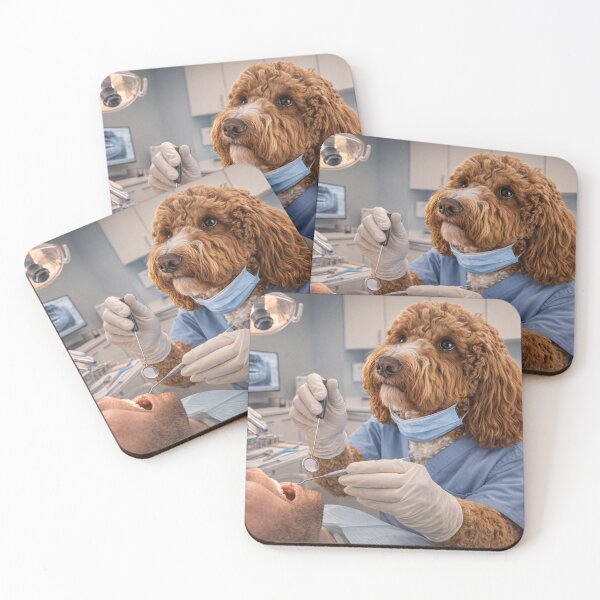 Item preview, Cockapoo Dentist in a Modern Clinic designed and sold by Paul Thompson Photography.