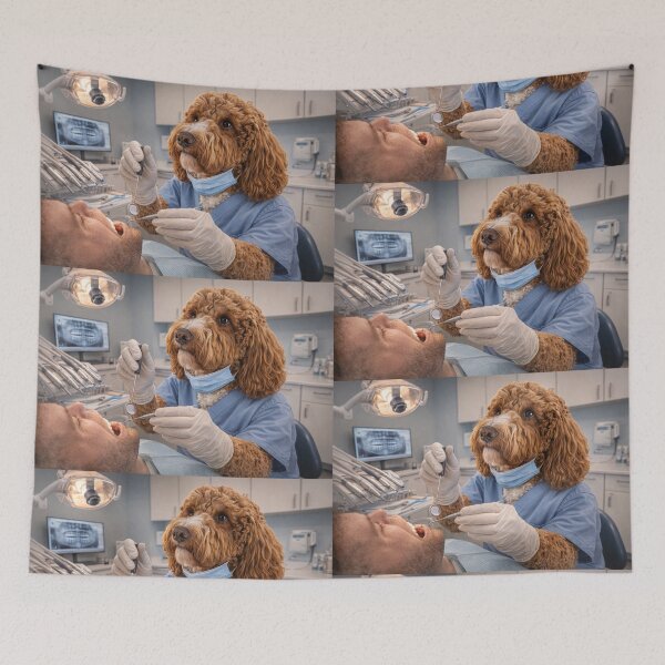 Item preview, Cockapoo Dentist in a Modern Clinic designed and sold by Paul Thompson Photography.