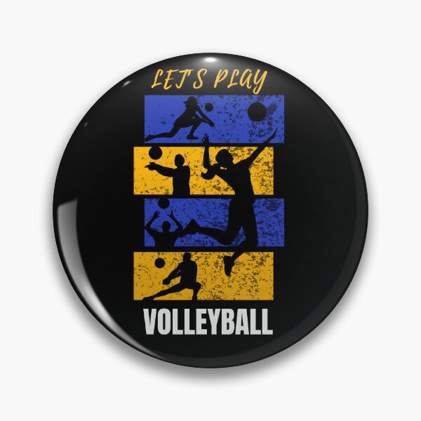 Item preview, Let's Play Volleyball - Retro Silhouette Collage designed and sold by LoudVictory.