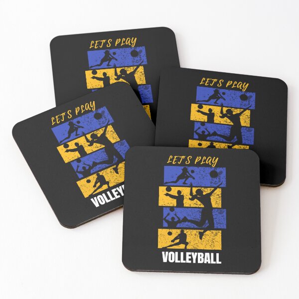 Item preview, Let's Play Volleyball - Retro Silhouette Collage designed and sold by LoudVictory.