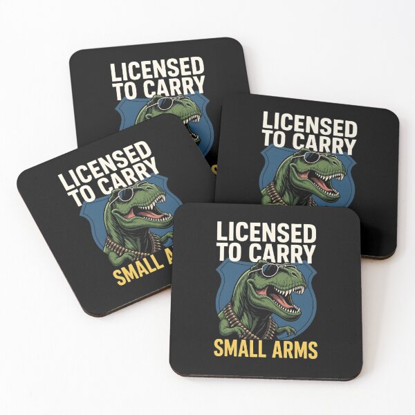 Item preview, Licensed T-Rex Small Arms Carry Permit designed and sold by TshirtsOnline-.
