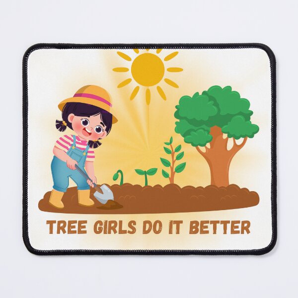 Item preview, Tree Girls Do It Better – Nature Lover Humor Design | Eco Feminist Forest Aesthetic Shirt designed and sold by Anasalseady.
