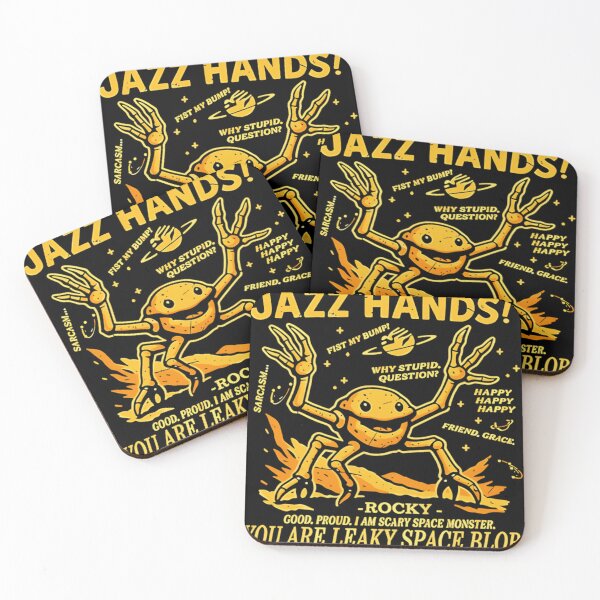 Item preview, Jazz Hands Rocky Space Monster Funny Sci-Fi Design designed and sold by Febikure.