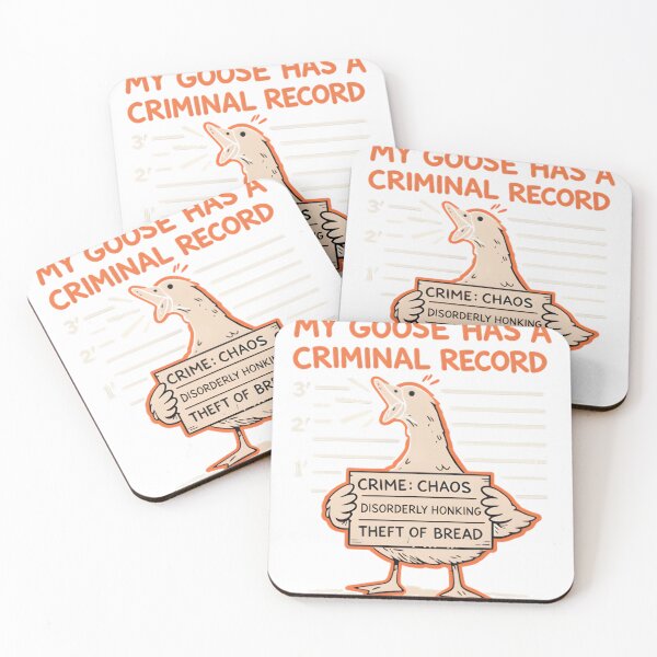 Item preview, My Goose Has A Criminal Record Funny Meme Design designed and sold by Febikure.