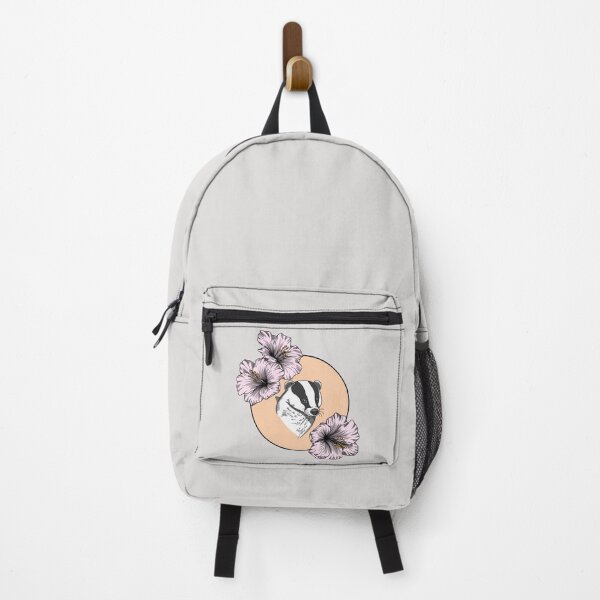 Item preview, Minimalistic badger with flowers designed and sold by Pamelarts.
