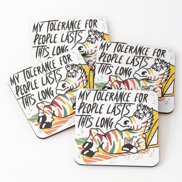 Item preview, My Tolerance For People Lasts This Long Funny Cat Design designed and sold by Febikure.