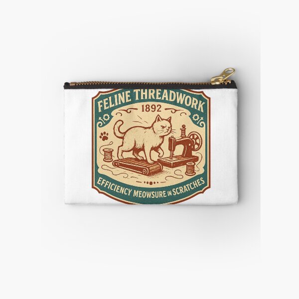 Item preview, Feline Threadwork 1892 Vintage Logo designed and sold by HistoriQuips.