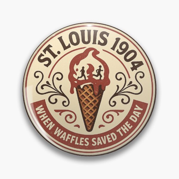 Item preview, St. Louis 1904 When Waffles Saved the Day Vintage Logo designed and sold by HistoriQuips.