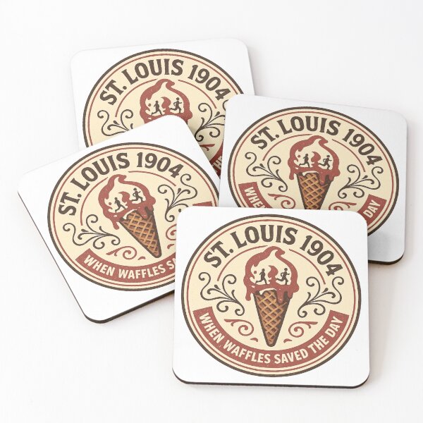 Item preview, St. Louis 1904 When Waffles Saved the Day Vintage Logo designed and sold by HistoriQuips.
