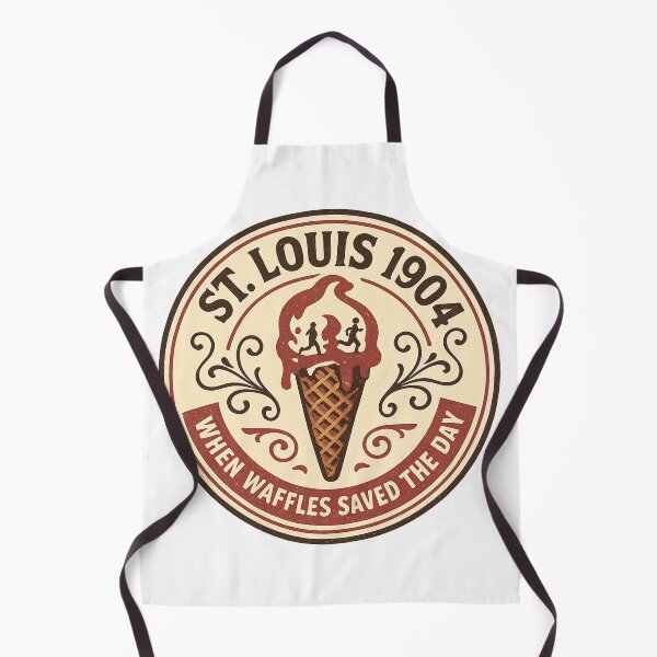 Item preview, St. Louis 1904 When Waffles Saved the Day Vintage Logo designed and sold by HistoriQuips.